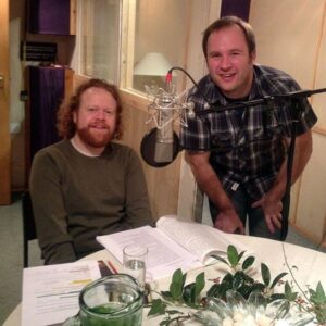 Episode 1 - Steve and Richard at the recording of the first episode of Scots Language Radio
